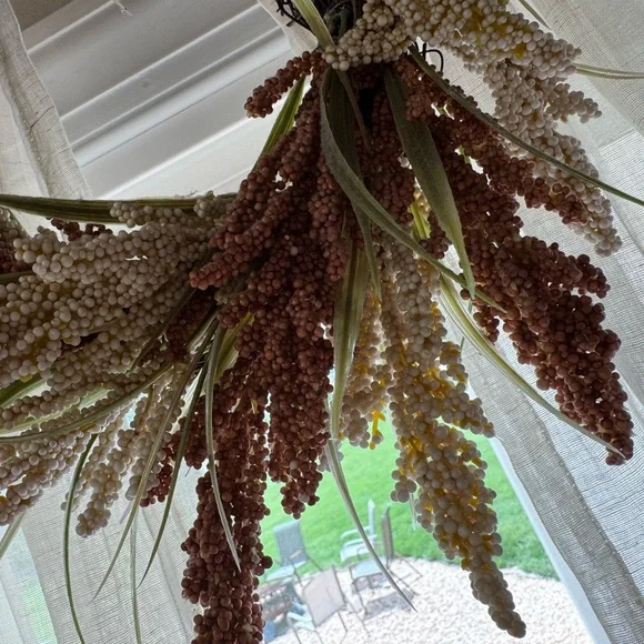 Rustic Autumn Wreath with hook - Picture 3 of 6